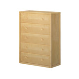 4550-001 : Furniture 5 Drawer Dresser, Natural