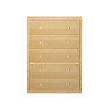 4550-001 : Furniture 5 Drawer Dresser, Natural