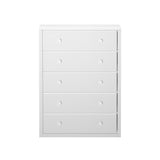 4550-002 : Furniture 5 Drawer Dresser, White