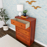 4550-003 : Furniture 5 Drawer Dresser, Chestnut