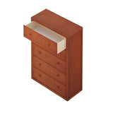 4550-003 : Furniture 5 Drawer Dresser, Chestnut