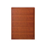 4550-003 : Furniture 5 Drawer Dresser, Chestnut