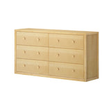 4560-001 : Furniture 6 Drawer Dresser, Natural