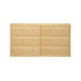 4560-001 : Furniture 6 Drawer Dresser, Natural