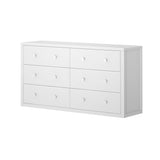 4560-002 : Furniture 6 Drawer Dresser, White