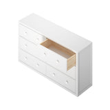 4560-002 : Furniture 6 Drawer Dresser, White