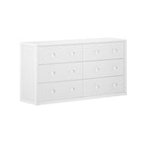 4560-002 : Furniture 6 Drawer Dresser, White