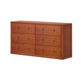 4560-003 : Furniture 6 Drawer Dresser, Chestnut