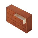 4560-003 : Furniture 6 Drawer Dresser, Chestnut