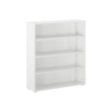 4640-002 : Bookcase Mid Bookcase, White- 37.5"