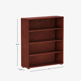 4640-003 : Bookcase Mid Bookcase, Chestnut- 37.5"