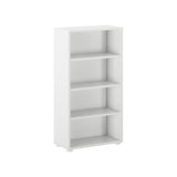 4645-002 : Bookcase Mid Bookcase, White- 22.5"