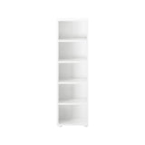 4653-002 : Bookcase High Bookcase, White- 15"