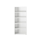 4655-002 : Bookcase High Bookcase, White- 22.5"