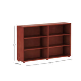 4660-003 : Bookcase Low Bookcase, Chestnut - 52.5"