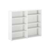 4680-002 : Bookcase Mid Bookcase, White - 52.5"