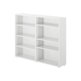 4680-002 : Bookcase Mid Bookcase, White - 52.5"