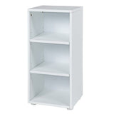 4725-002 : Bookcase Low Narrow Bookcase, White