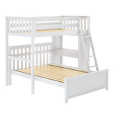 71-912-002 : Loft Beds All in One Study Loft Bed + Full Bed, White