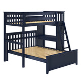 71-912-131 : Loft Beds All in One Study Loft Bed + Full Bed, Blue