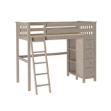 71-920-152 : Loft Beds All in One Loft Bed with Storage, Stone