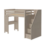 71-960-152 : Loft Beds Staircase Loft Bed Study, Stone