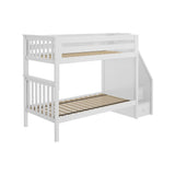 71-982-002 : Bunk Beds Twin/Twin Staircase Bunk, White
