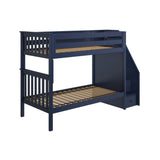 71-982-131 : Bunk Beds Twin/Twin Staircase Bunk, Blue