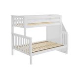 71-983-002 : Bunk Beds Twin/Full Staircase Bunk, White