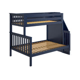 71-983-131 : Bunk Beds Twin/Full Staircase Bunk, Blue
