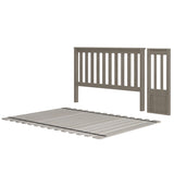 710063-152 : Component High Bottom Full Bed-End, 1x T/F Panel and Full Slats, Stone