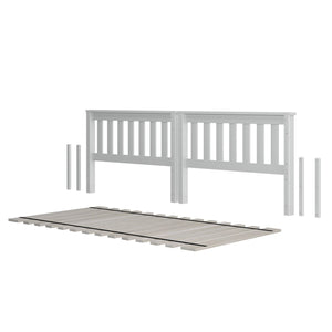 710101-002 : Component Slat Twin over Twin Low Bed Ends w/ Twin Slat Roll, White