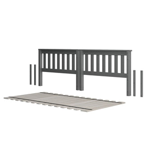 710101-002 : Component Slat Twin over Twin Low Bed Ends w/ Twin Slat Roll, White