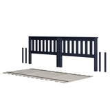 710101-131 : Component Slat Twin over Twin Low Bed Ends w/ Twin Slat Roll, Blue