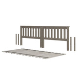 710101-152 : Component Slat Twin over Twin Low Bed Ends w/ Twin Slat Roll, Stone