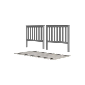 710151-002 : Component Slat Twin over Twin High Bed Ends w/ Twin Slats Roll, White