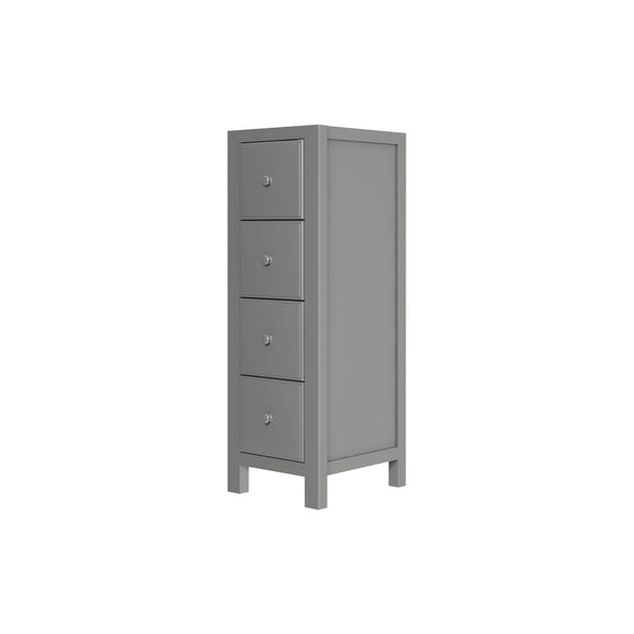 710240-121 : Component Narrow 4 Drawer Dresser, Grey