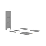 710241-121 : Component Narrow Bookcase, Grey