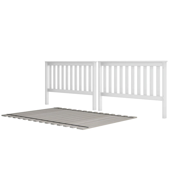 710351-002 : Component Slat Full over Full High Bed Ends w/ Full Slat Roll, White