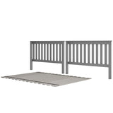 710351-121 : Component Slat Full over Full High Bed Ends w/ Full Slat Roll, Grey