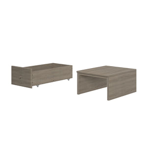 710650-002 : Component Bottom Step w/ Long Drawer, White