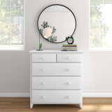 714323-002 : Dresser 2 over 3 Drawer Dresser, White