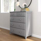 714323-121 : Dresser 2 over 3 Drawer Dresser, Grey