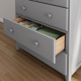 714323-121 : Dresser 2 over 3 Drawer Dresser, Grey