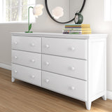 714360-002 : Dresser 6 Drawer Dresser, White