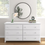 714360-002 : Dresser 6 Drawer Dresser, White