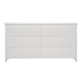 714360-002 : Dresser 6 Drawer Dresser, White