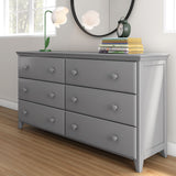 714360-121 : Dresser 6 Drawer Dresser, Grey