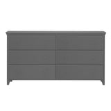 714360-121 : Dresser 6 Drawer Dresser, Grey