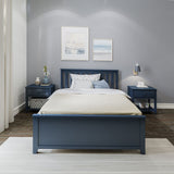 71S-FBED-131 : Single Beds Full-Size Platform Bed, Blue